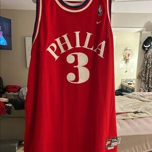 Nike Red Phila Basketball Jersey